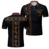 Black Dad Pride - Personalized Father Polo Shirt