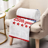 Born In America's 250th Year - Personalized Baby Shower Blanket