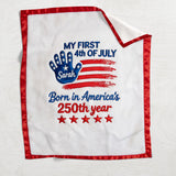 Born In America's 250th Year - Personalized Baby Shower Blanket