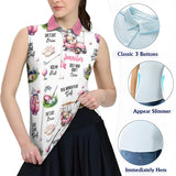 Real Women Play Golf - Personalized Golf Sleeveless Polo Shirt