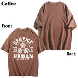 Service Human Do Not Pet - Personalized Dog Wash T-Shirt
