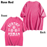 Service Human Do Not Pet - Personalized Dog Wash T-Shirt