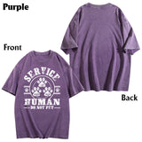 Service Human Do Not Pet - Personalized Dog Wash T-Shirt