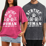 Service Human Do Not Pet - Personalized Dog Wash T-Shirt