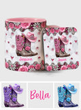 Cowgirl Boots - Personalized Cowgirl Accent Mug