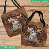 Just A Girl Who Loves Highland Cows - Personalized Highland Cow Tote Bag