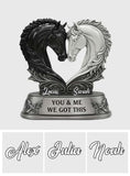 You & Me We Got This - Personalized Couple Custom Shaped Acrylic Plaque