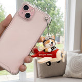 Dog Lovers Gift Idea, Pet Mom - Personalized Dog Plush Keychain