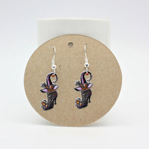 Beautiful Witch Shoes - Personalized Witch Earrings