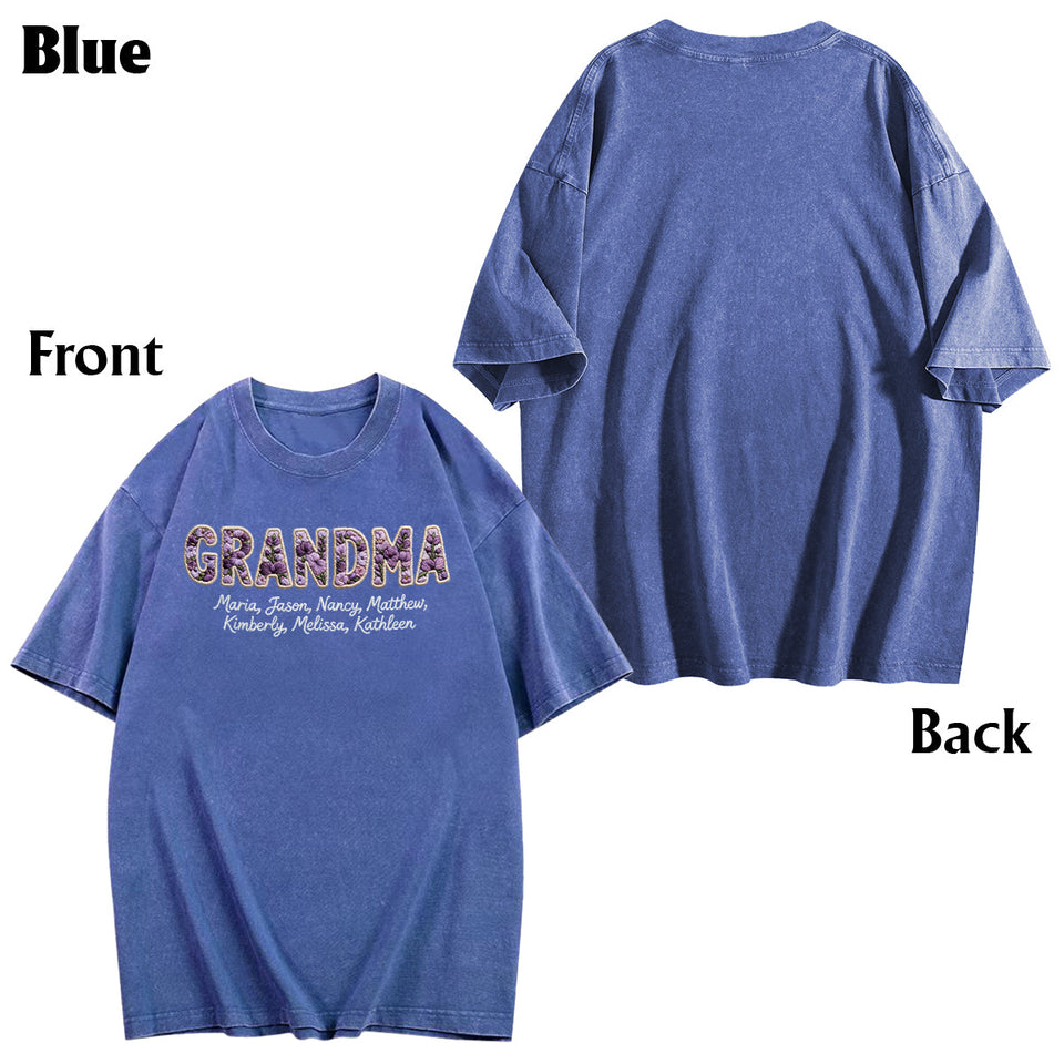 Flowers For Mother's Day - Personalized Mother Wash T-Shirt