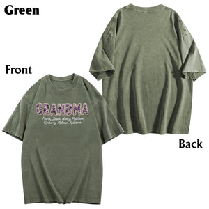 Flowers For Mother's Day - Personalized Mother Wash T-Shirt