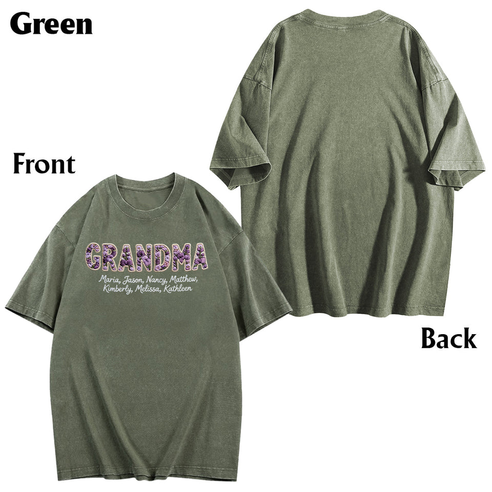 Flowers For Mother's Day - Personalized Mother Wash T-Shirt