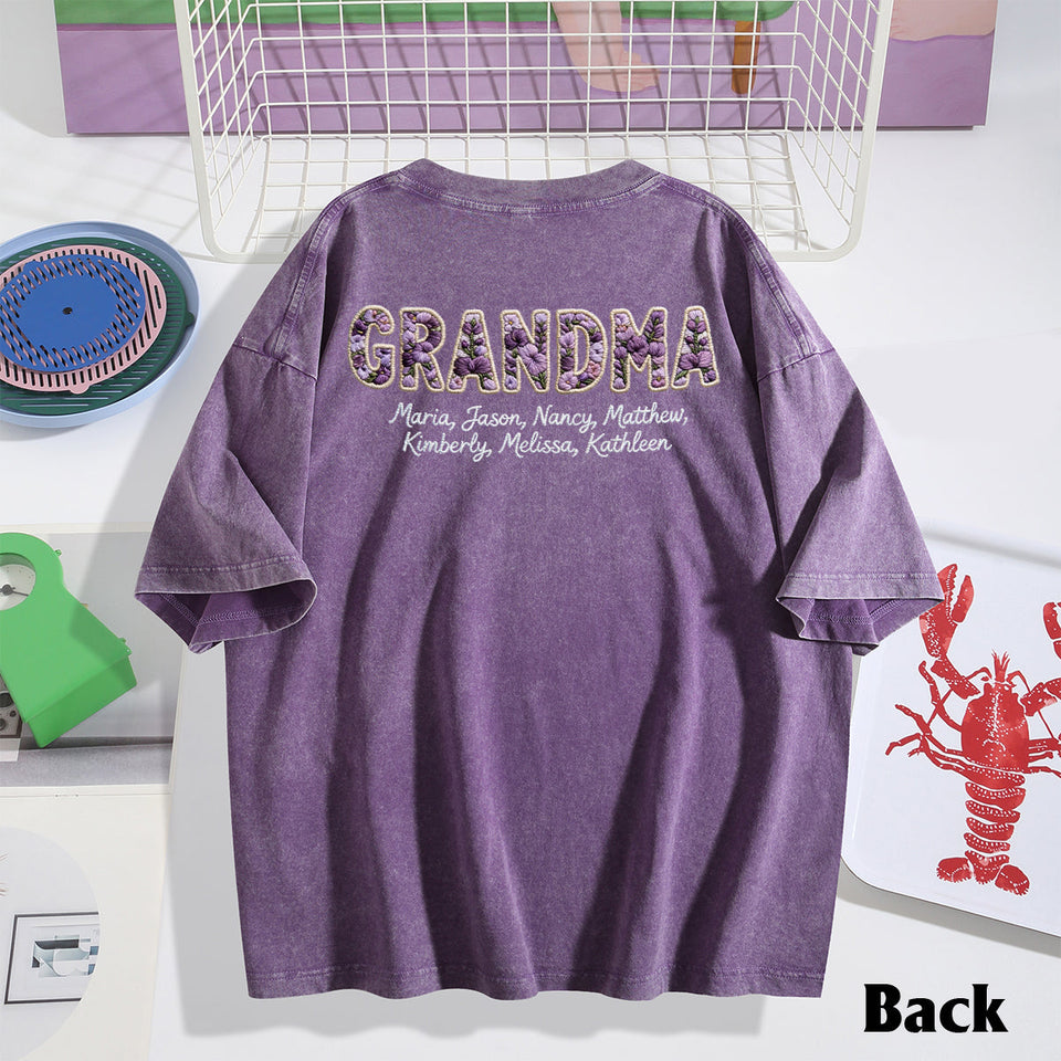 Flowers For Mother's Day - Personalized Mother Wash T-Shirt
