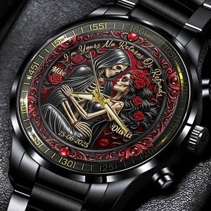 I'm Yours No Returns Or Refunds - Personalized Couple Hand Watch