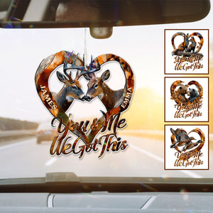 You & Me We Got This - Personalized Hunting Shaped Air Freshener