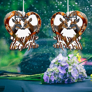 You & Me We Got This - Personalized Hunting Shaped Air Freshener
