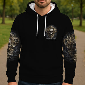 Metalic Skull - Personalized Skull All Over Shirt