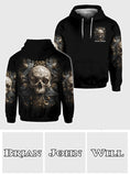 Metalic Skull - Personalized Skull All Over Shirt