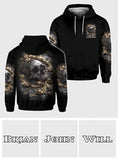 Metalic Skull - Personalized Skull All Over Shirt