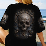 Metalic Skull - Personalized Skull All Over Shirt