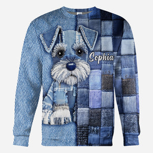 Love Miniature Schnauzer - Personalized Dog All Over Shirt
