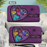 Grandma's Mom's Sweethearts - Personalized Grandma Leather Long Wallet