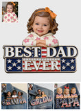 Patrotic Dad - Personalized Father 3D Embossed Enamel Pin