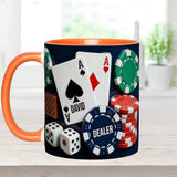 Love Poker - Personalized Poker Accent Mug & Coaster