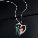 Custom Any Photo - Mental Health Matters - Personalized Mental Health Awareness Shaped Metal Pendant Necklace