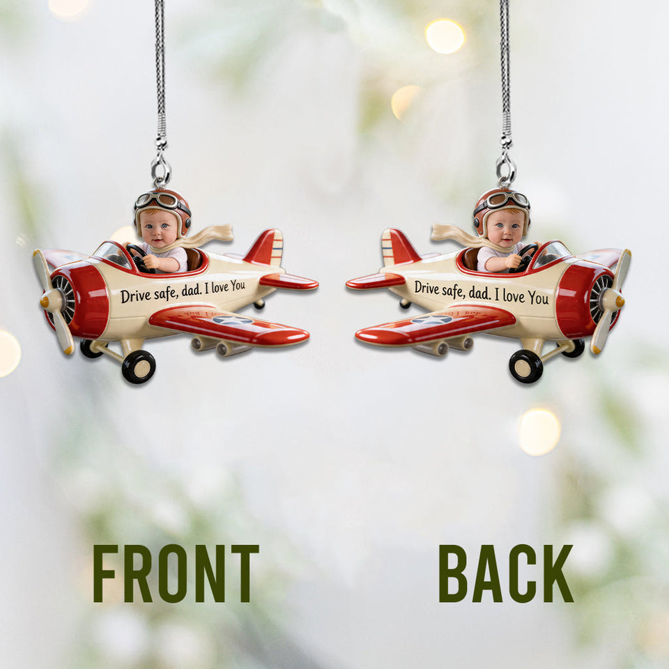 Father Gift Idea, Mom Gift Idea - Personalized Father Car Ornament
