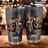 Strong Metal Motorcycle - Personalized Biker Tumbler