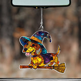 Spooky Halloween - Personalized Dog Custom Shaped Car Ornament