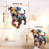 Love Pitbulls - Personalized Pitbull Window Hanging Suncatcher Ornament