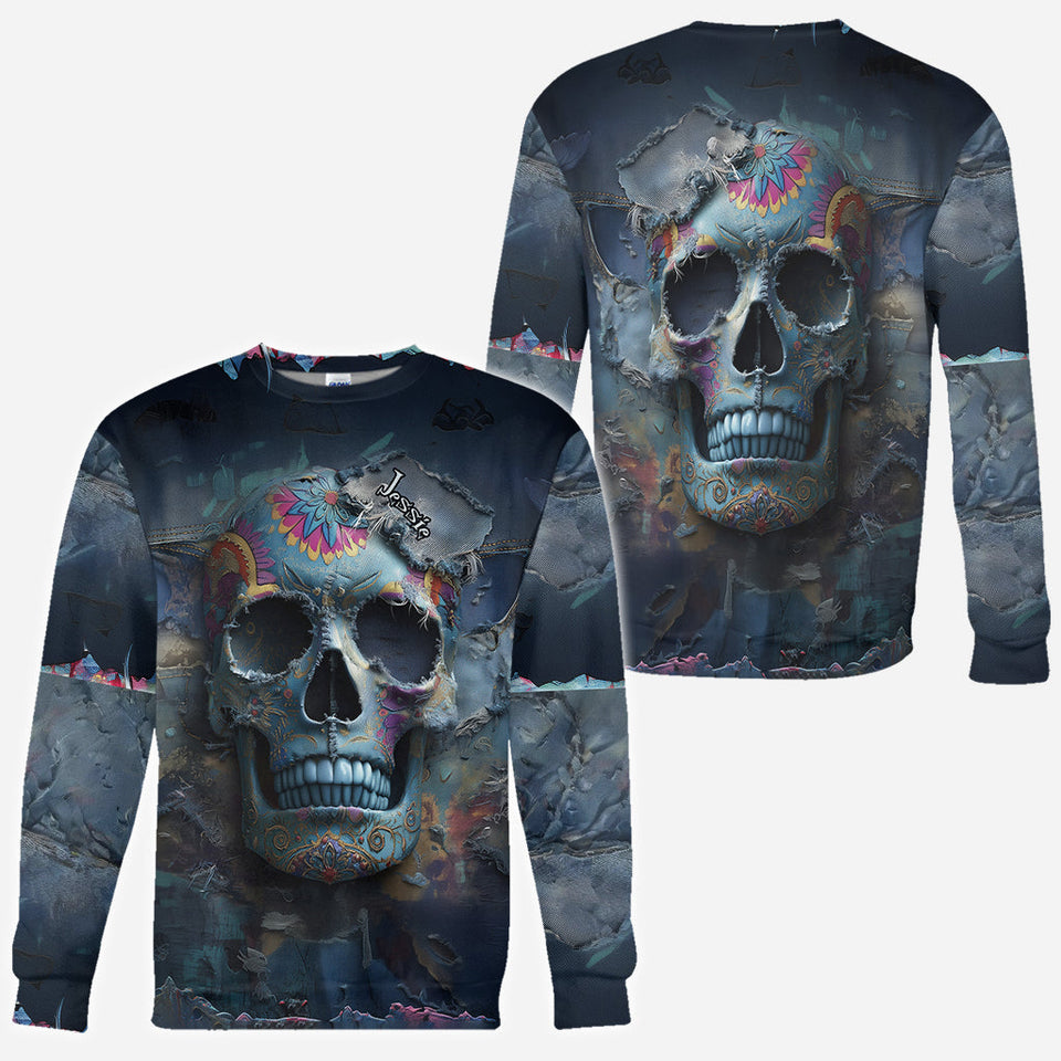 Sugar Skull - Personalized Skull All Over Shirt