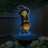 Cute Kid Halloween Decoration - Personalized Kid Garden Solar Light