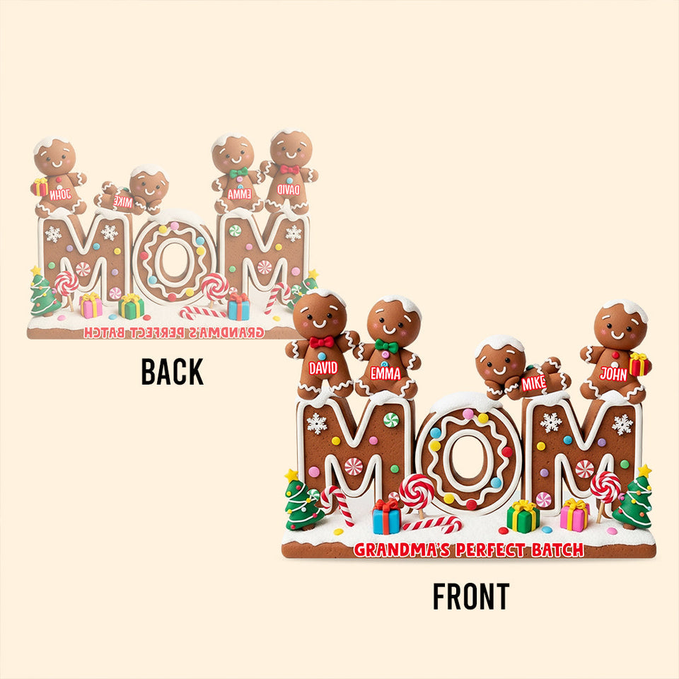 My Perfect Batch Christmas Gift For Mom, Grandma,... - Personalized Grandma Custom Shaped Acrylic Plaque