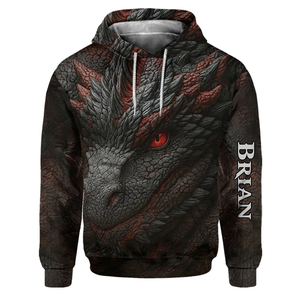 Dragon Lover Gift - Personalized Dragon Hoodie and Sweatpants