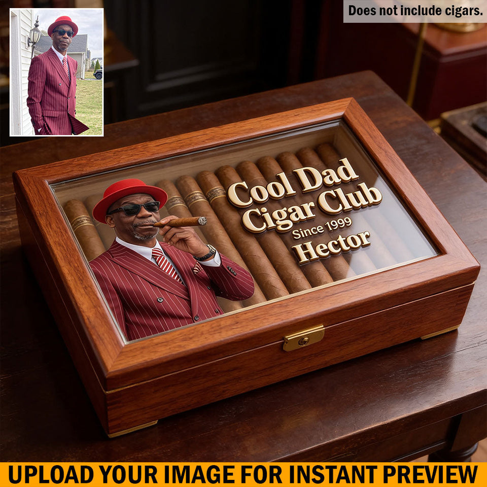 Cool Dad - Personalized Father Wooden Box