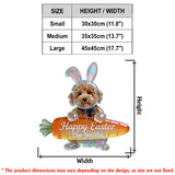 Easter Bunny Puppy - Personalized Dog LED Light Acrylic Sign