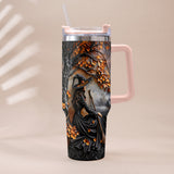 It's Time - Personalized Witch Tumbler With Plush Charm