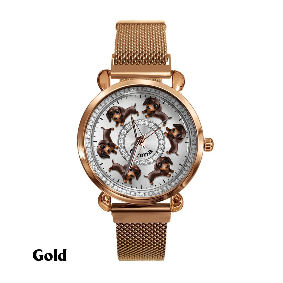 I Love My Dogs - Personalized Dog Women Hand Watch
