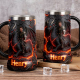 Flying With The Dragon - Personalized Dragon Beer Stein