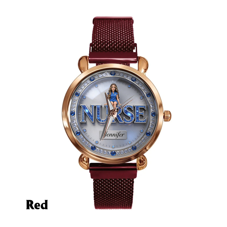 Custom Any Photo - Personalized Nurse Women Hand Watch