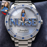 Custom Any Photo - Personalized Nurse Women Hand Watch
