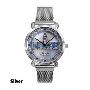Custom Any Photo - Personalized Nurse Women Hand Watch
