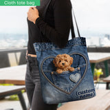 I Love My Dogs - Personalized Dog Tote Bag