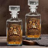 USA 250th Anniversary - Personalized Whisky Whiskey Decanter Set