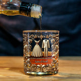 Unique Gift For Him, Couple Anniversary Gift - Personalized Couple Whiskey Glass
