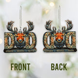 Hunting Dad - Personalized Hunting Car Ornament