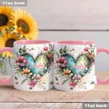 Grandma's Mom's Flowers - Personalized Grandma Accent Mug